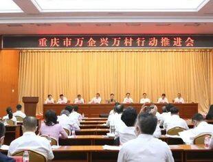我会党委书记、会长刘达平参加重庆深入推进“万企兴万村”行动推进会