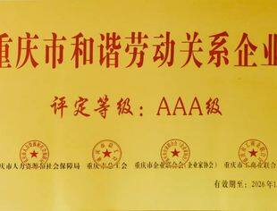 喜报 | 开林集团荣获“2023年重庆市和谐劳动关系AAA级企业”