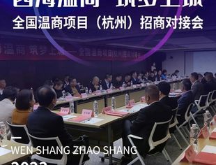商会动态 | 四海温商 筑梦上城——我会参加全国温商项目（杭州）招商对接会
