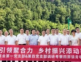 商会党建丨党建引领聚合力乡村振兴添动能——重庆市温州商会第一党支部&第四党支部调研考察四屏镇青堰村