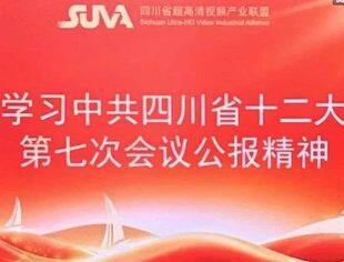 【SUVA党建】四川省超高清视频产业联盟深入学习贯彻中共四川省十二大第七次会议公报精神