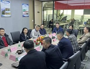 吕状文会长带队走访新增常务副会长单位中锦腾辉