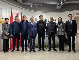 驻川办王强处长带队到商会调研