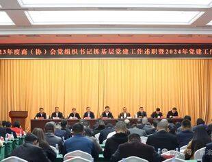 我会参加2023年度商（协）会党组织书记抓党建工作述职评议暨2024年党建工作会