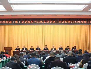 我会参加2023年度商（协）会党组织书记抓党建工作述职评议暨2024年党建工作会