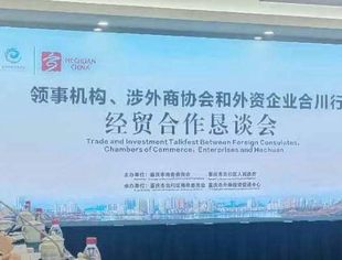 我会参加驻渝领事机构、涉外商协会和外资企业合川行活动