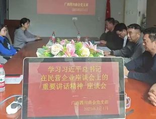 广西四川商会组织学习习近平总书记在民营企业座谈会上重要讲话