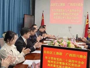 党建引领聚合力 政企携手促发展  自治区工商联莅临我会开展学习贯彻党的二十届四中会全精神宣讲暨服务民营经济高质量发展主题党日活动