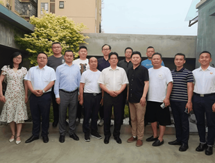 上海市南充商会嘉陵分会会长蒲开伟一行到访南充市遂宁商会