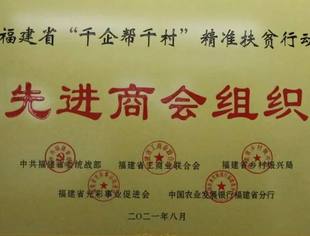 商会荣誉|商会获评福建省“千企帮千村”先进商会组织