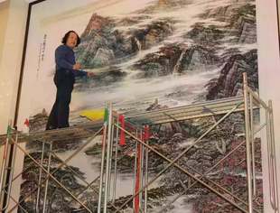 【公益慈善】莆田市迄今为止最大幅国画作品《壶山雄健兰水》正稿爱心义卖