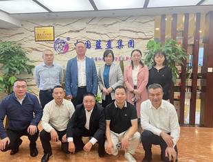 成都市眉山商会、仁寿商会走进蓝盔环境治理集团有限公司考察交流