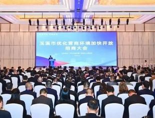云南省四川商会李政树会长受邀参加玉溪市召开的优化营商环境加快开放招商大会