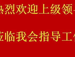 热烈欢迎上级领导莅临我会指导工作