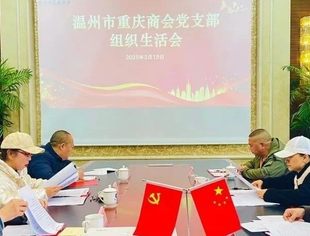 温州市重庆商会党支部 召开组织生活会暨开展党员民主评议工作