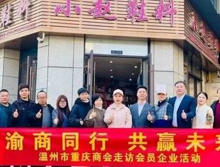 温州市重庆商会轮值会长组、党支部开展 “渝商同行·共赢未来”走访会员企业活动
