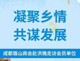 成都眉山商会赴洪雅开展走访会员单位活动