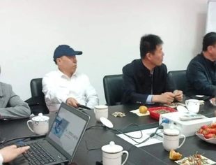 山东省内蒙古商会阎冬会长带队走访理事单位--青岛沃达能源科技有限公司