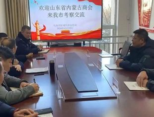 【商会通讯】山东省内蒙古商会赴乌海市区域经济合作局拜访交流 共绘经济新蓝图