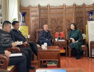 甘肃庆城县招商团到访商会