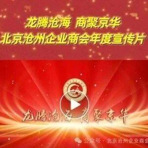 要闻|龙腾沧海 商聚京华——北京沧州企业商会宣传片正式发布