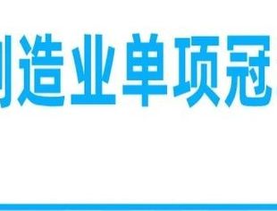 重磅！2023年制造业单项冠军企业遴选认定和复核评价启动！