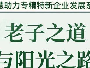 活动报名 | 国学智慧助力专精特新企业发展系列讲座--老子之道与阳光之路
