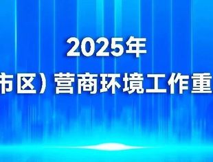 2025年各省（市区）营商环境工作重点解读！背后隐藏着什么信号？