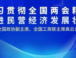 全国政协副主席、全国工商联主席高云龙：学习贯彻全国两会精神 促进民营经济发展壮大