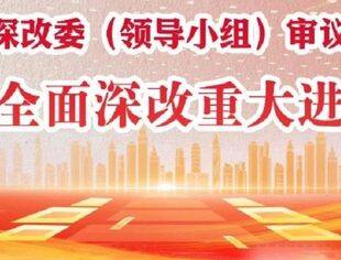 学习进行时丨从中央深改委（领导小组）审议的文件看全面深改重大进程