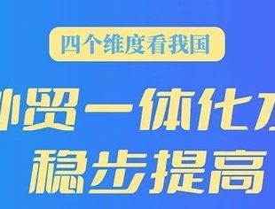 四个维度看我国内外贸一体化水平稳步提高