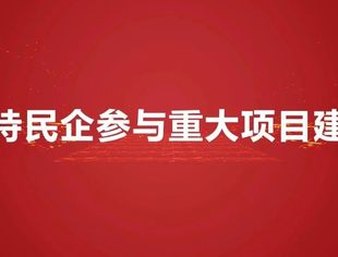 热点新闻丨各地积极支持民企参与重大项目建设 推动经济高质量发展