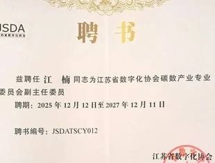会领导动态丨江苏省碳数产业发展联盟成立、商会副会长江楠当选江苏省数字化协会碳数产业专业委员会副主任委员