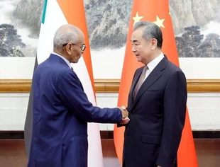 王毅会见苏丹外长侯赛因