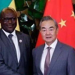 王毅会见加蓬外长奥南加