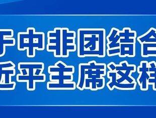 关于中非团结合作，习近平主席这样说