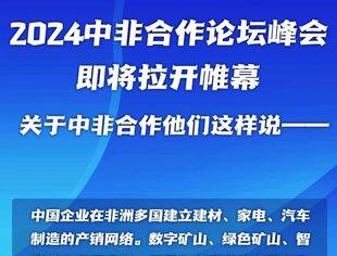 媒体报道丨2024中非合作论坛峰会即将拉开帷幕 关于中非合作他们这样说