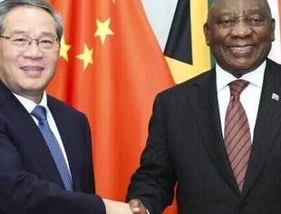 李强会见南非总统拉马福萨