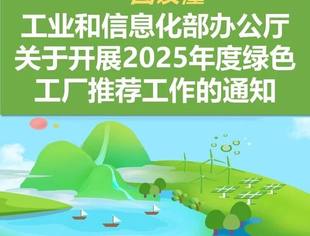 【一图读懂】《工业和信息化部办公厅关于开展2025年度绿色工厂推荐工作的通知》