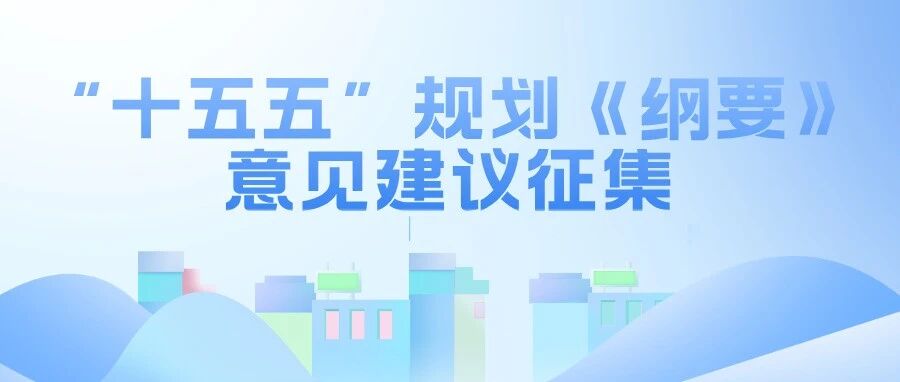 【全国工商联】“十五五”规划《纲要》意见建议征集