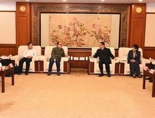 柳州代市长张壮会见全国工商联汽摩配商会会长王茂新一行