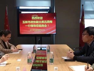 玉林市政协副主席吕燕梅一行领导到访商会
