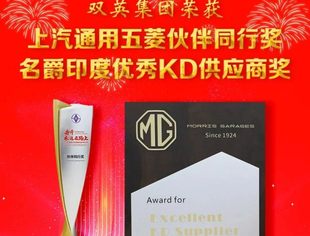 喜报！双英集团荣获上汽通用五菱两项供应商大奖
