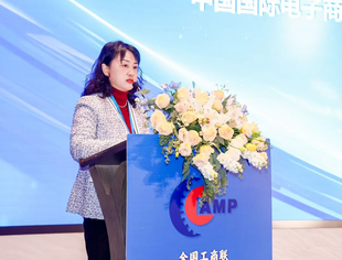 商务部中国国际电子商务中心党委纪委委员吴临春为大会致辞