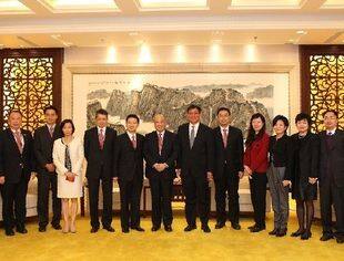 香港总商会访问全国工商联，我会谢佳扬副会长参加会见