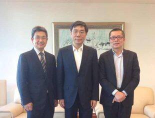 我会王巍会长、美国分会田源会长拜会中国工商银行董事长姜建清