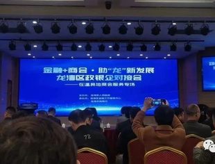 金融+商会 . 助“龙”新发展，我会派代表参加龙湾区政府主办的在温异地商会政、银、企专场对接会