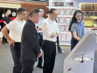 南京市副市长吴炜一行到我会理事单位南京天洑软件公司参观调研